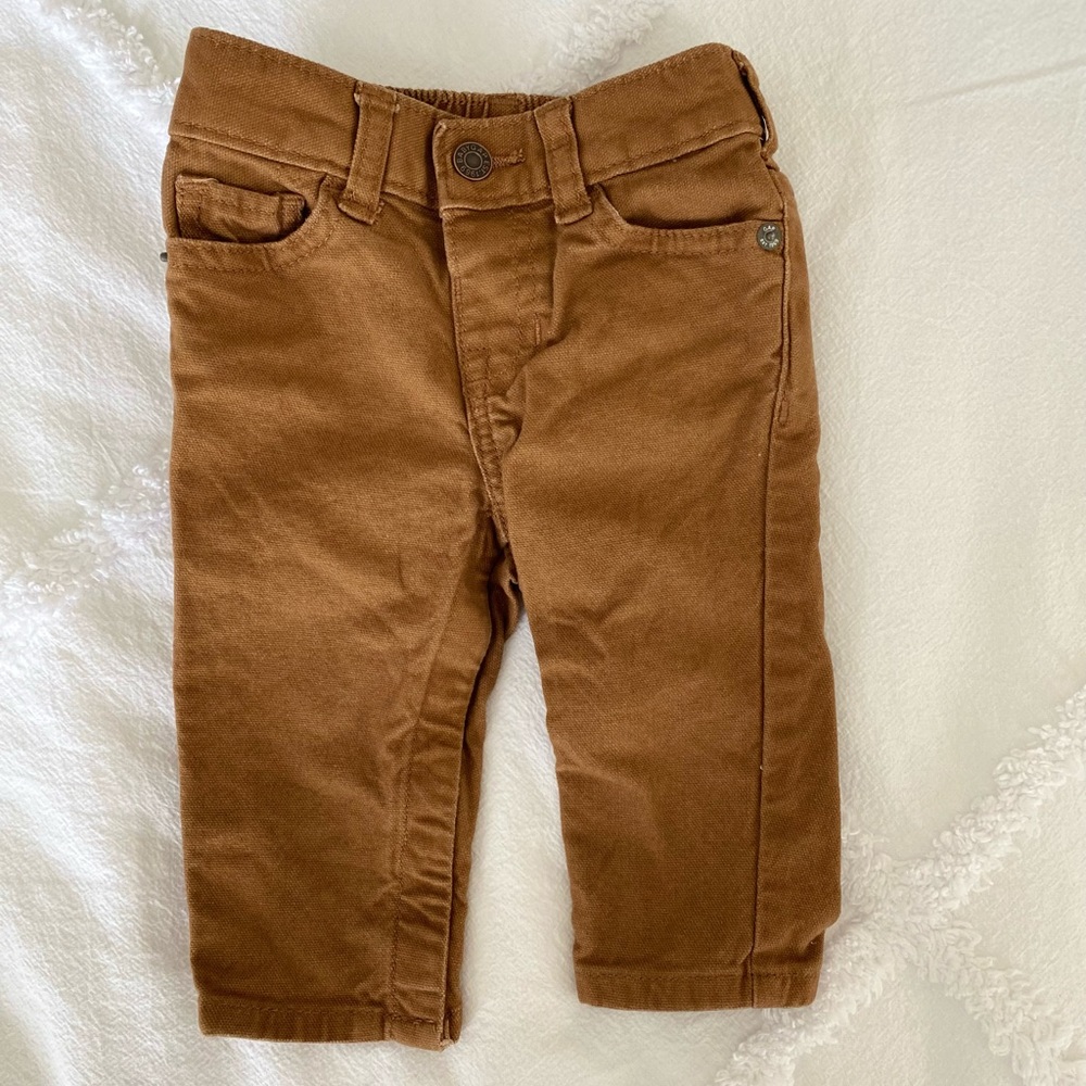 Gap Baby Boy Denim Khaki Pants 6-12 months